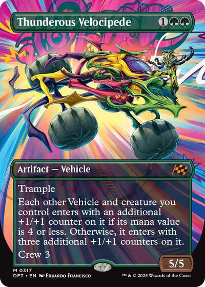 Thunderous Velocipede (Borderless) (Aetherdrift) Light Play Foil