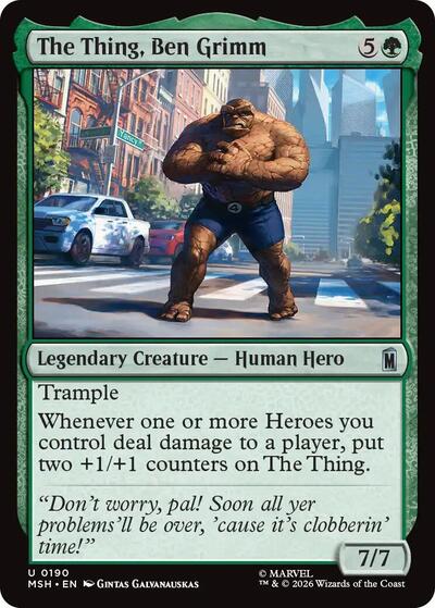 The Thing, Ben Grimm (Marvel Super Heroes) Near Mint Foil