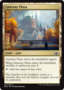 Gateway Plaza (Guilds of Ravnica) Light Play Foil