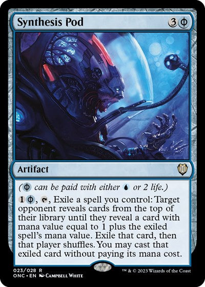 Synthesis Pod (Commander: Phyrexia: All Will Be One) Medium Play