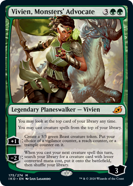 Vivien, Monsters' Advocate (Ikoria: Lair of Behemoths) Light Play