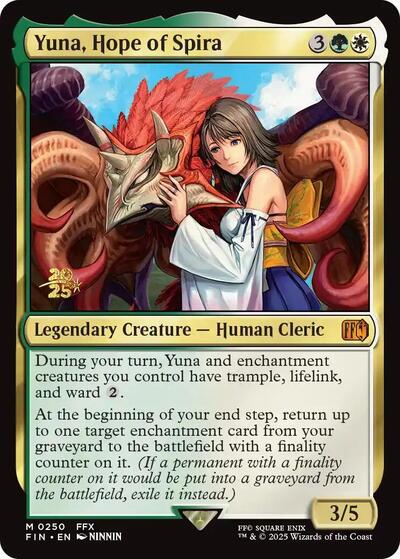 Yuna, Hope of Spira (Promos: Prerelease Cards) Light Play Foil
