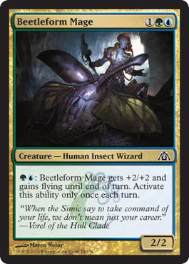 Beetleform Mage (Dragon's Maze) Light Play Foil