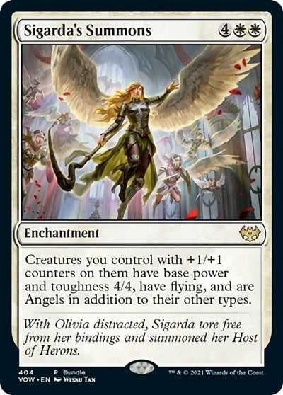 Sigarda's Summons (VOW) (Promos: Unique and Miscellaneous) Near Mint Foil