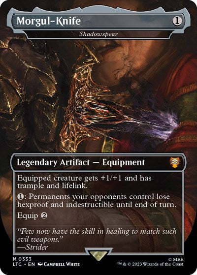 Morgul-Knife - Shadowspear (Commander: The Lord of the Rings: Tales of Middle-earth) Medium Play