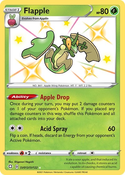 Flapple (Shining Fates: Shiny Vault) Near Mint Holofoil