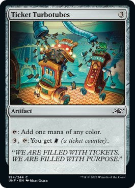 Ticket Turbotubes (Unfinity) Medium Play Foil