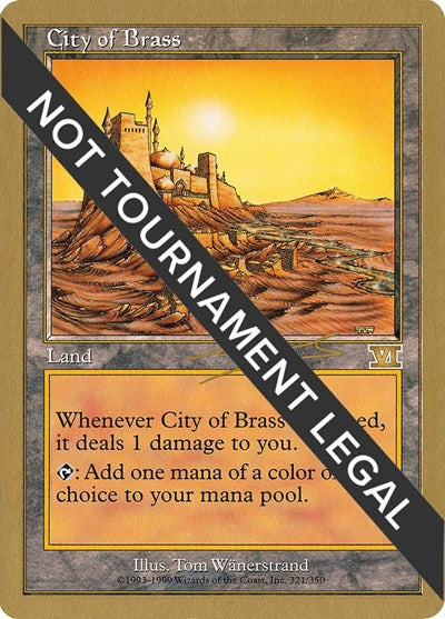 City of Brass - 2000 Nicolas Labarre (6ED) (World Championship Decks) Near Mint
