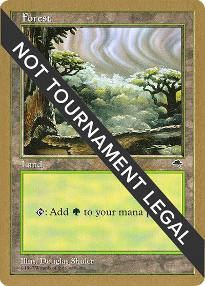 Forest (Cloudy) - 1998 Brian Selden (TMP) (World Championship Decks) Medium Play