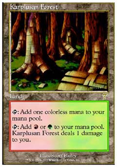 Karplusan Forest (7th Edition) Light Play Foil
