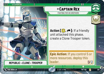 Captain Rex Fighting For His Brothers (Hyperspace) (Twilight of the Republic) Near Mint