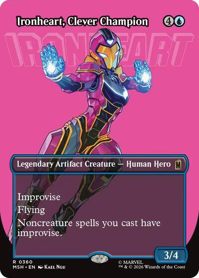 Ironheart, Clever Champion (Borderless) (Marvel Super Heroes) Near Mint Foil