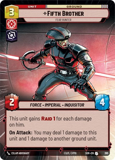 Fifth Brother Fear Hunter (Hyperspace) (Spark of Rebellion) Near Mint