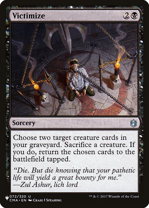 Victimize (The List) Light Play