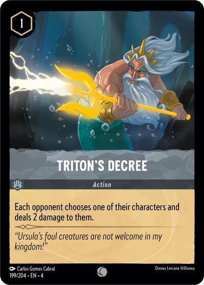 Triton's Decree (Ursula's Return) Near Mint Cold Foil