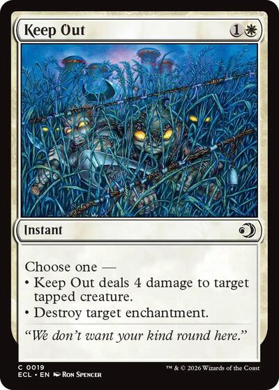 Keep Out (Lorwyn Eclipsed) Near Mint