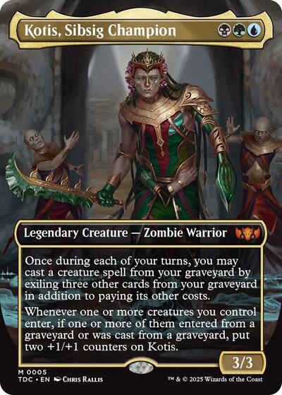 Kotis, Sibsig Champion (Borderless) (Commander: Tarkir: Dragonstorm) Light Play