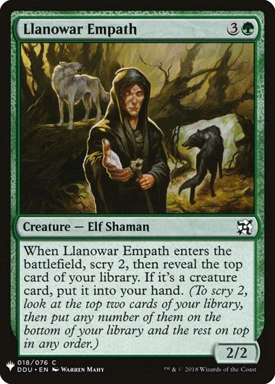 Llanowar Empath (Mystery Booster) Light Play