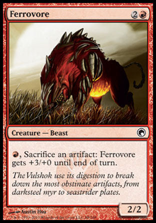 Ferrovore (Scars of Mirrodin) Medium Play Foil