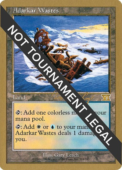 Adarkar Wastes - 2000 Tom van de Logt (6ED) (World Championship Decks) Medium Play
