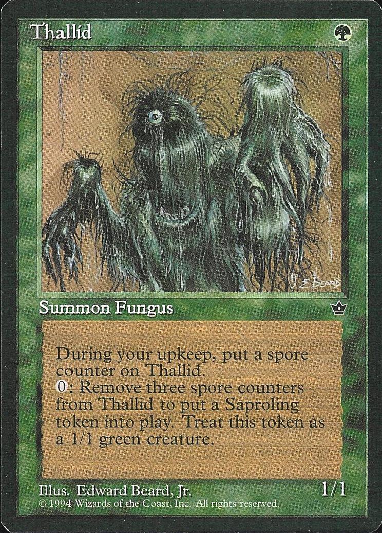 Thallid (1) (Fallen Empires) Light Play