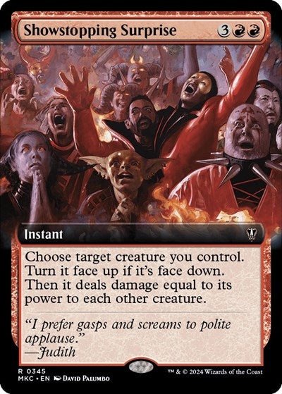 Showstopping Surprise (Extended Art) (Commander: Murders at Karlov Manor) Medium Play
