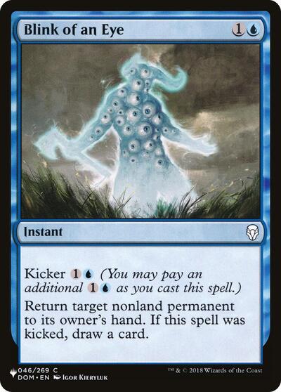 Blink of an Eye (The List) Near Mint