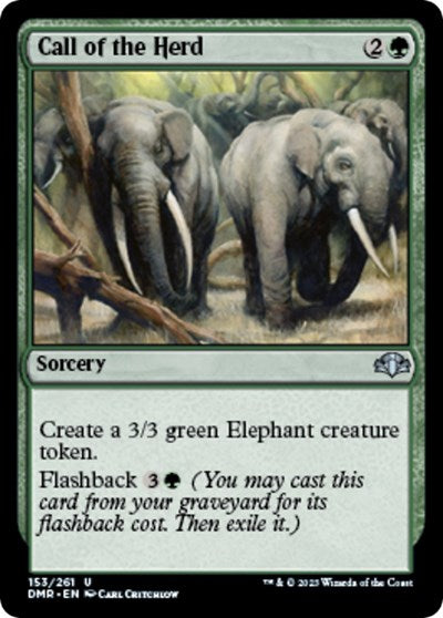 Call of the Herd (Dominaria Remastered) Light Play