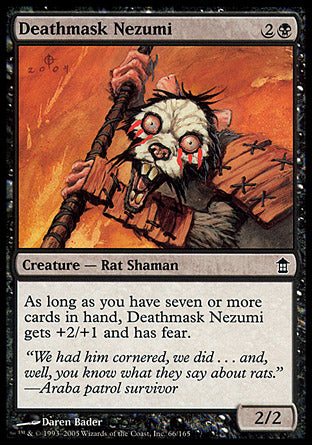 Deathmask Nezumi (Saviors of Kamigawa) Medium Play Foil