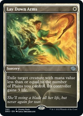 Lay Down Arms (Promo Pack: The Brothers War) Light Play Foil