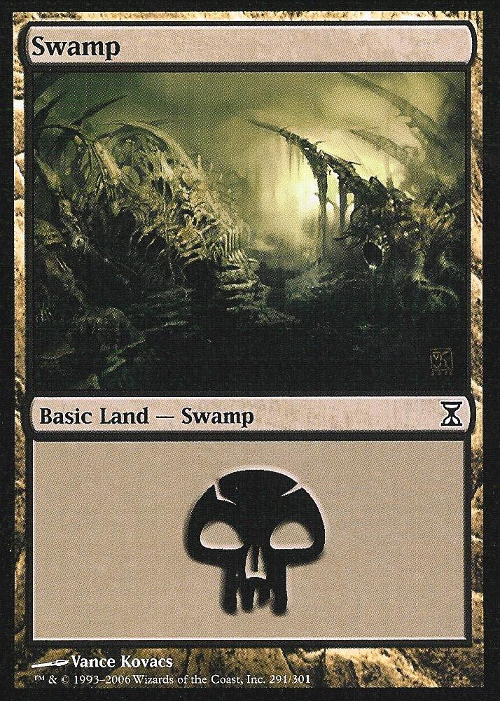 Swamp (291) (Time Spiral) Medium Play Foil