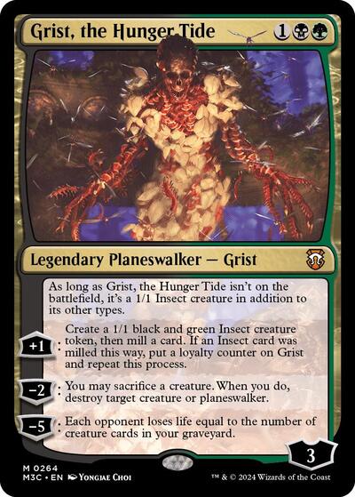 Grist, the Hunger Tide (Commander: Modern Horizons 3) Light Play