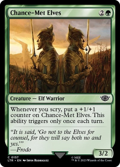 Chance-Met Elves (Universes Beyond: The Lord of the Rings: Tales of Middle-earth) Light Play Foil
