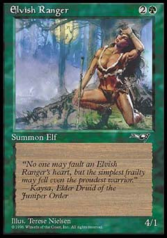 Elvish Ranger (2) (Alliances) Heavy Play