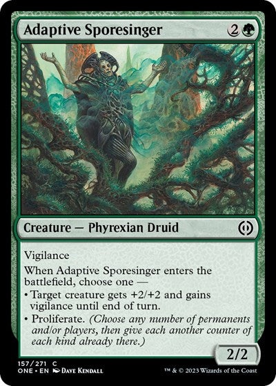 Adaptive Sporesinger (Phyrexia: All Will Be One) Near Mint Foil