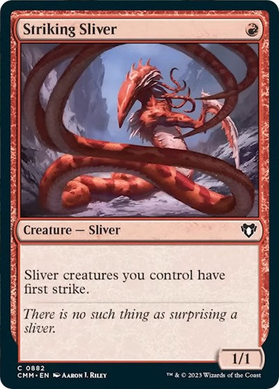 Striking Sliver (Commander Masters) Near Mint