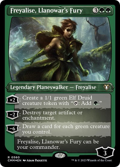 Freyalise  Llanowar s Fury  Foil Etched|0|0|0.00
