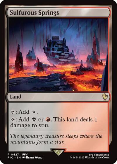 Sulfurous Springs (Surge Foil) (Commander: FINAL FANTASY) Near Mint Foil