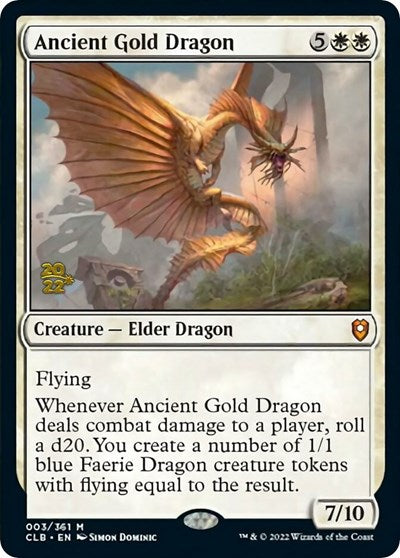 Ancient Gold Dragon (Promos: Prerelease Cards) Light Play Foil
