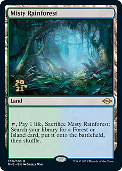 Misty Rainforest (Promos: Prerelease Cards) Light Play Foil