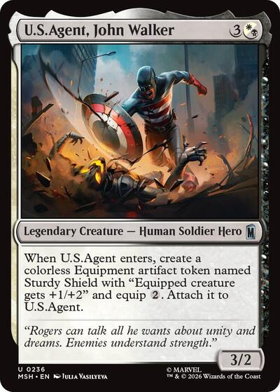 U.S.Agent, John Walker (Marvel Super Heroes) Near Mint Foil