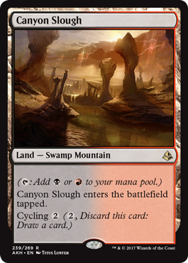 Canyon Slough (Amonkhet) Light Play Foil