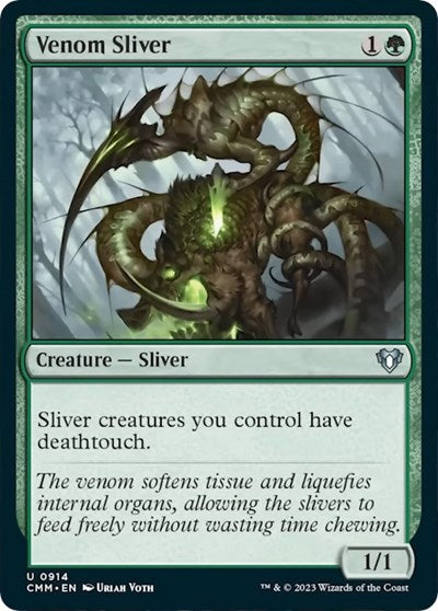 Venom Sliver (Commander Masters) Near Mint