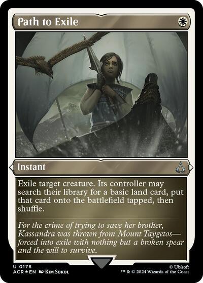 Path to Exile (Foil Etched) (Universes Beyond: Assassin's Creed) Medium Play Foil