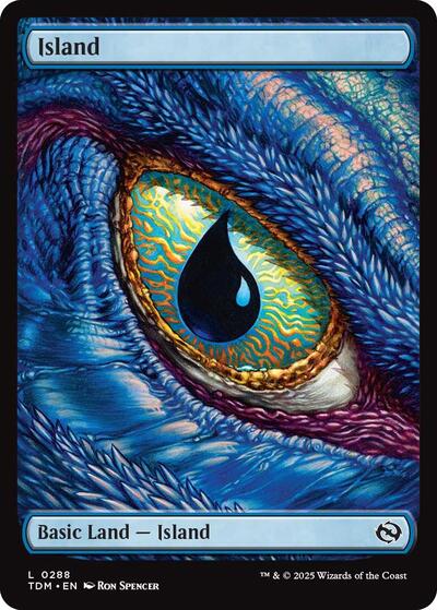 Island (0288) (Tarkir: Dragonstorm) Near Mint Foil