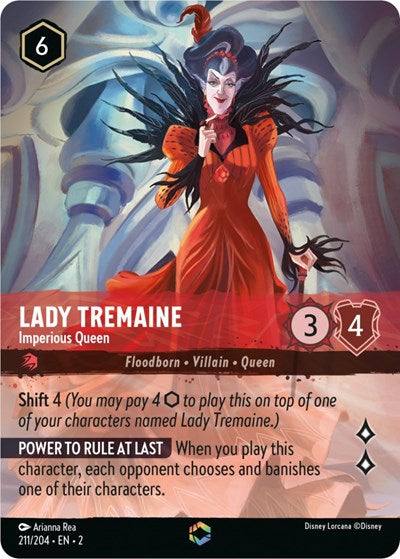 Lady Tremaine - Imperious Queen (Alternate Art) (Rise of the Floodborn) Near Mint Holofoil