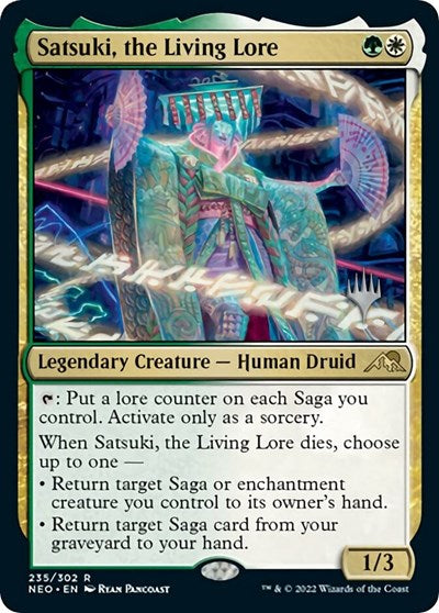 Satsuki, the Living Lore (Promo Pack: Kamigawa: Neon Dynasty) Light Play