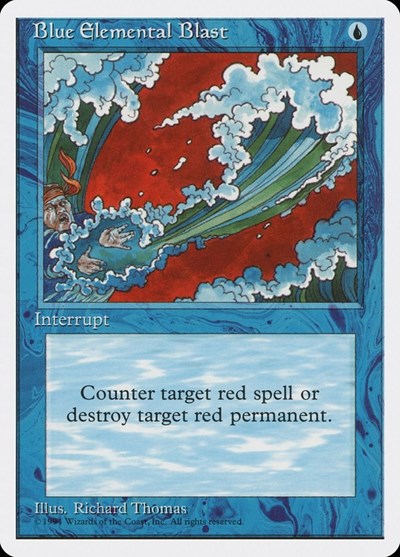 Blue Elemental Blast (Promos: Media) Light Play