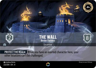 The Wall - Border Fortress (Enchanted) (Ursula's Return) Near Mint Holofoil