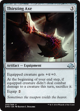 Thirsting Axe (Eldritch Moon) Light Play Foil